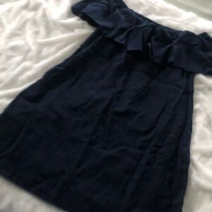 Old Navy Dark Navy Blue Ruffle Dress